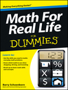 Imagen de portada para Math For Real Life For Dummies